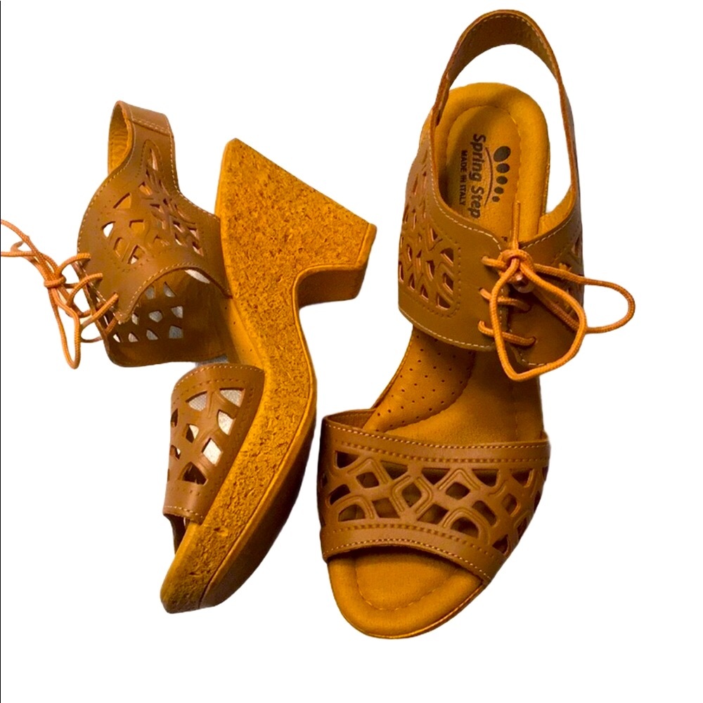 4/$20! Spring Step Heeled Wedges